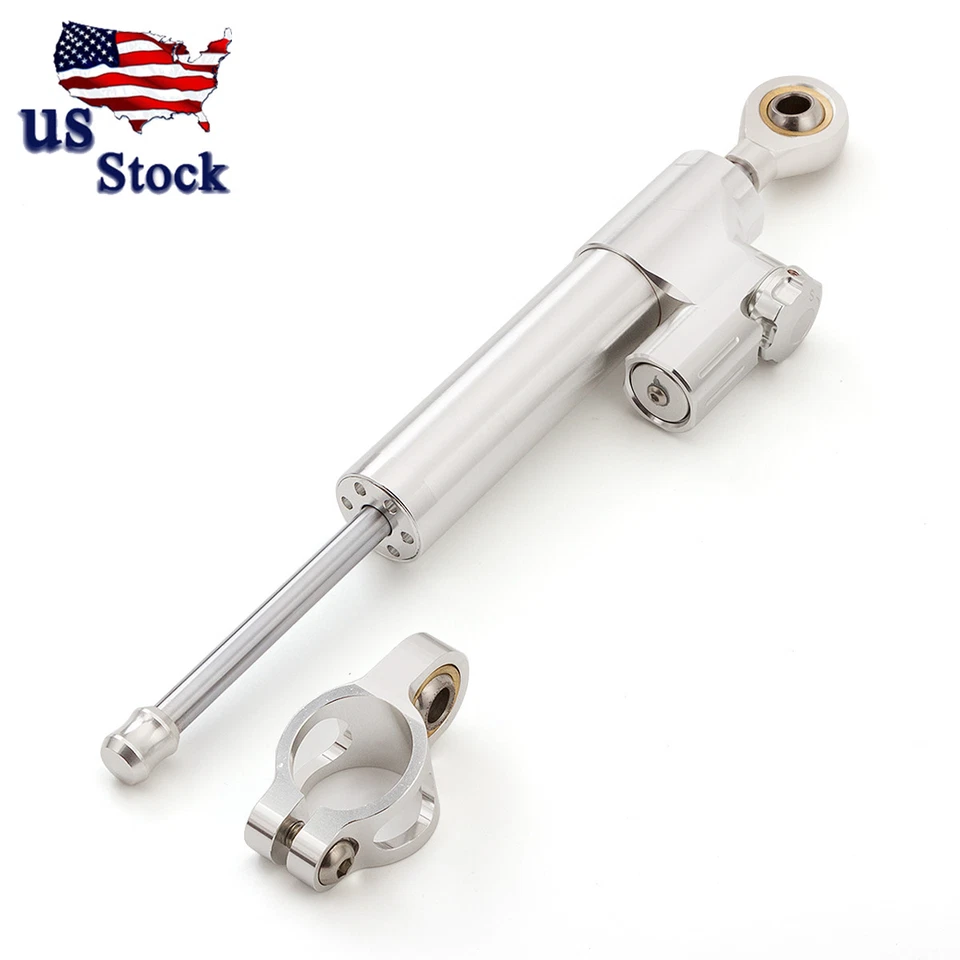 Регулируемый стабилизатор рулевого амортизатора мотоцикла с ЧПУ для Yamaha Honda Kawasaki - Изображение 3 из 4