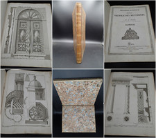 1835 RARE MENUISERIE DESCRIPTIVE MENUISIERS 68 PLANCHES Artisanat Maison Bois