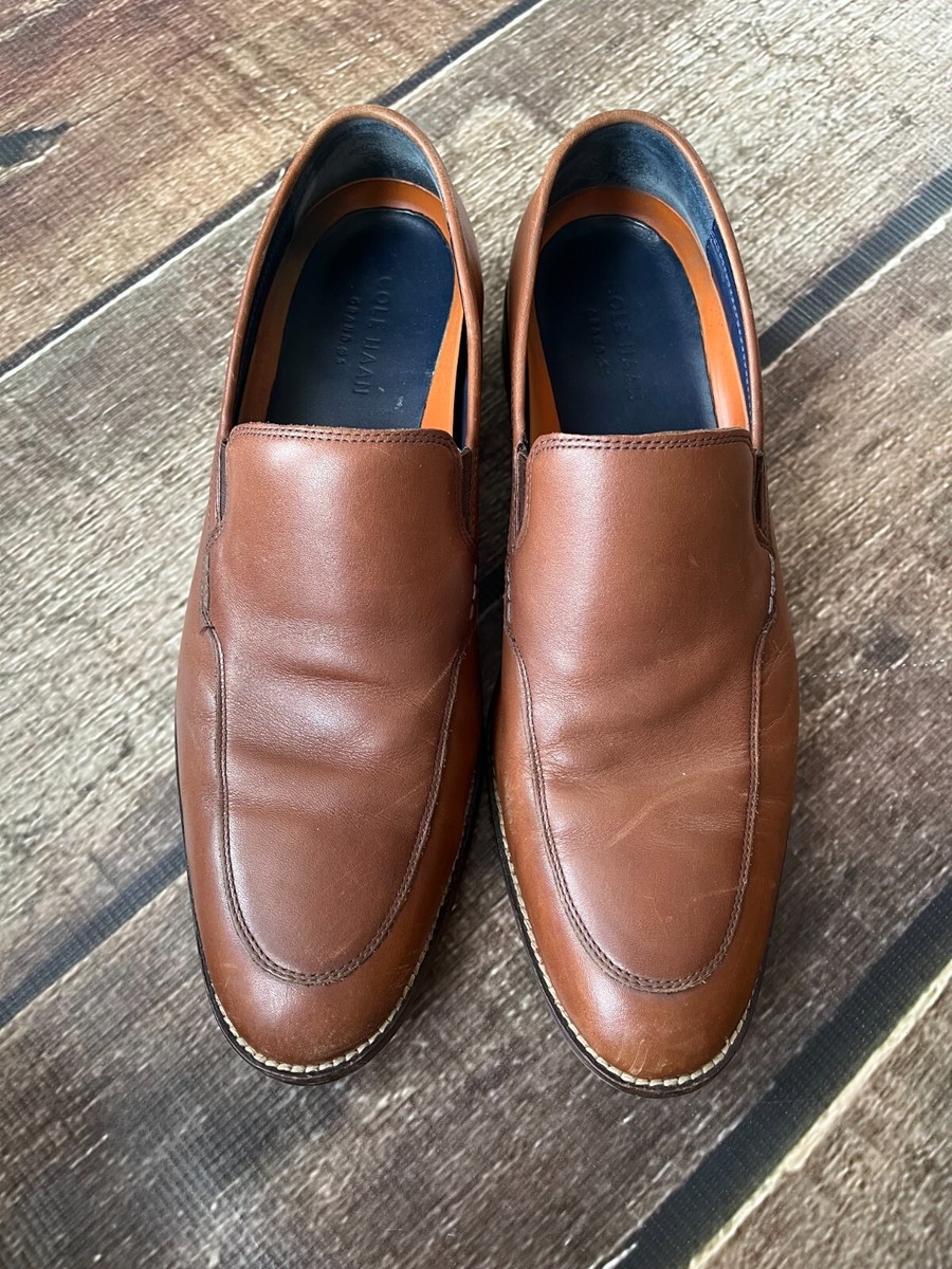 Cole Haan Men\'s Size 9.5M Lenox Hill Venetian Brown‎ Loafer Slip On Dress Shoe Cole Haan Grand.OS Lenox Hill Shoes Mens 9.5 M Brown Leather  main image 4