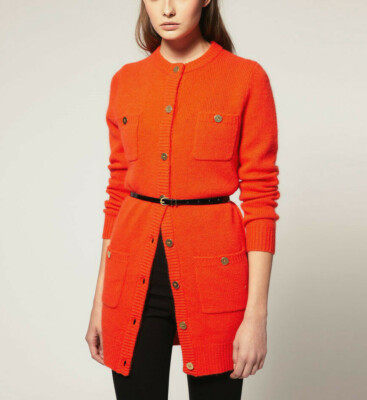 orange cardigan asos