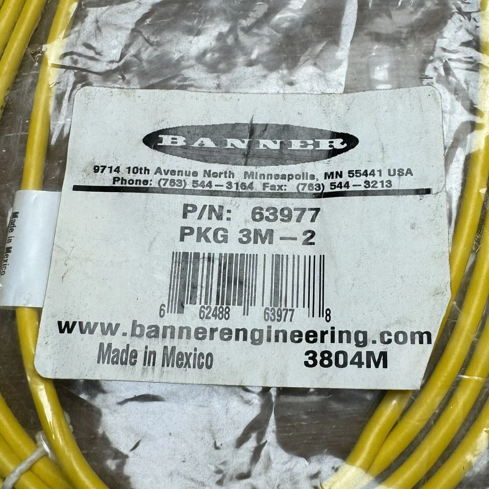 New Old Stock Banner Engineering P/N 63977 PKG 3M-2 3804M - Image 2 of 4