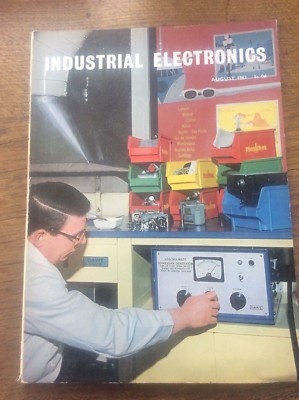 Vintage Magazine Industrial Electronics Aug 1963 Colour Printing Fibre Optics 