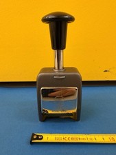 ENM Model 4513 Vintage Automatic Numbering Machine Stamp 6 Digit Brass Office