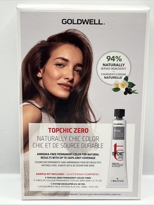 Goldwell Topchic Zero Sample Kit Ammonia Free Permanent 2 Color 1 Developer