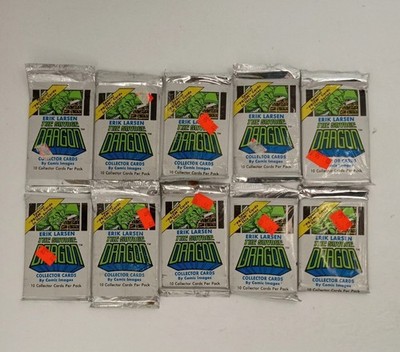 10 sealed packs of SAVAGE DRAGON  BY ERIC LARSEN Image Comics Look for Prisms! 