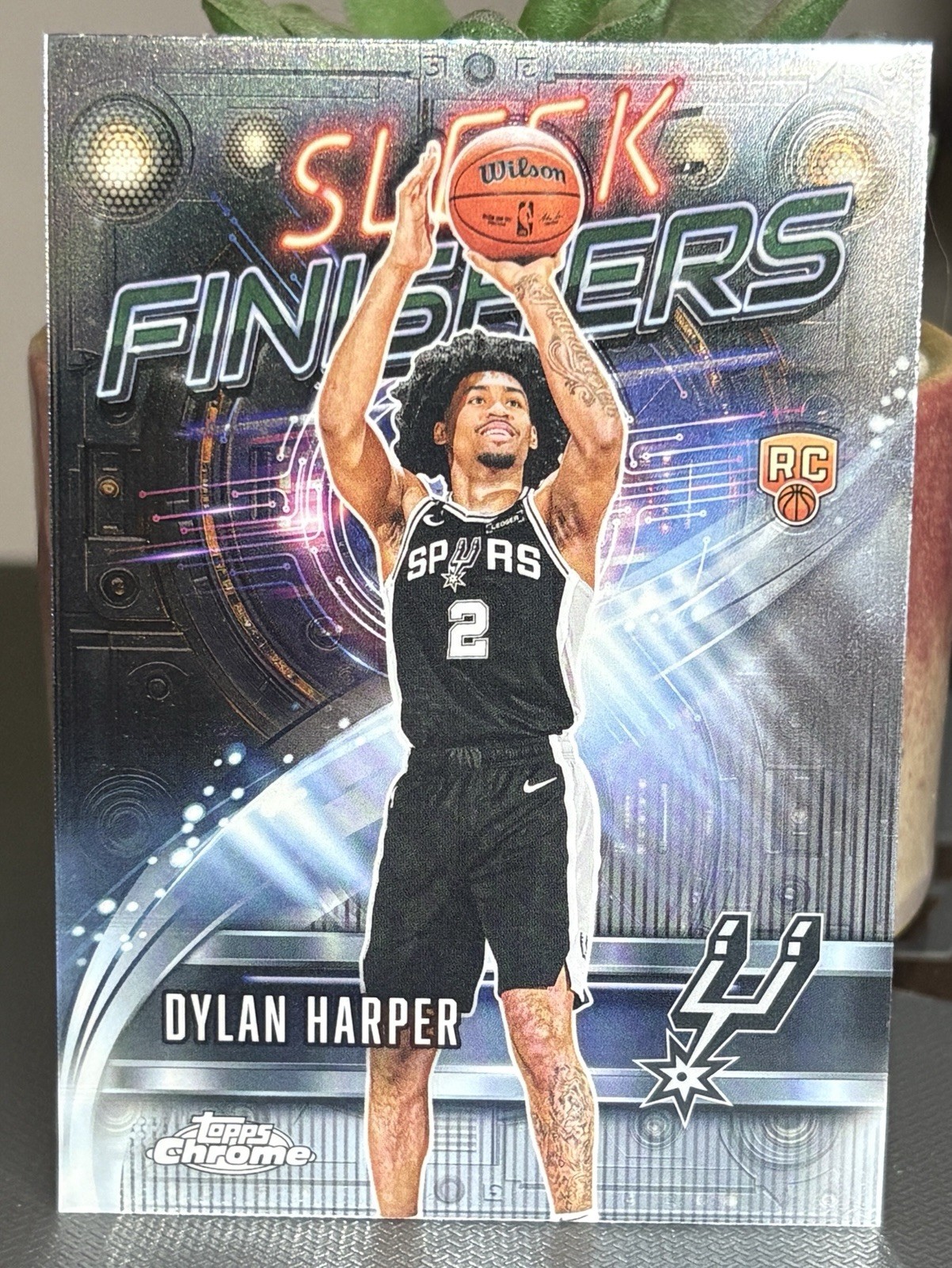 2025-26 Topps Chrome - Dylan Harper, Rookie Insert, Sleek Finishers