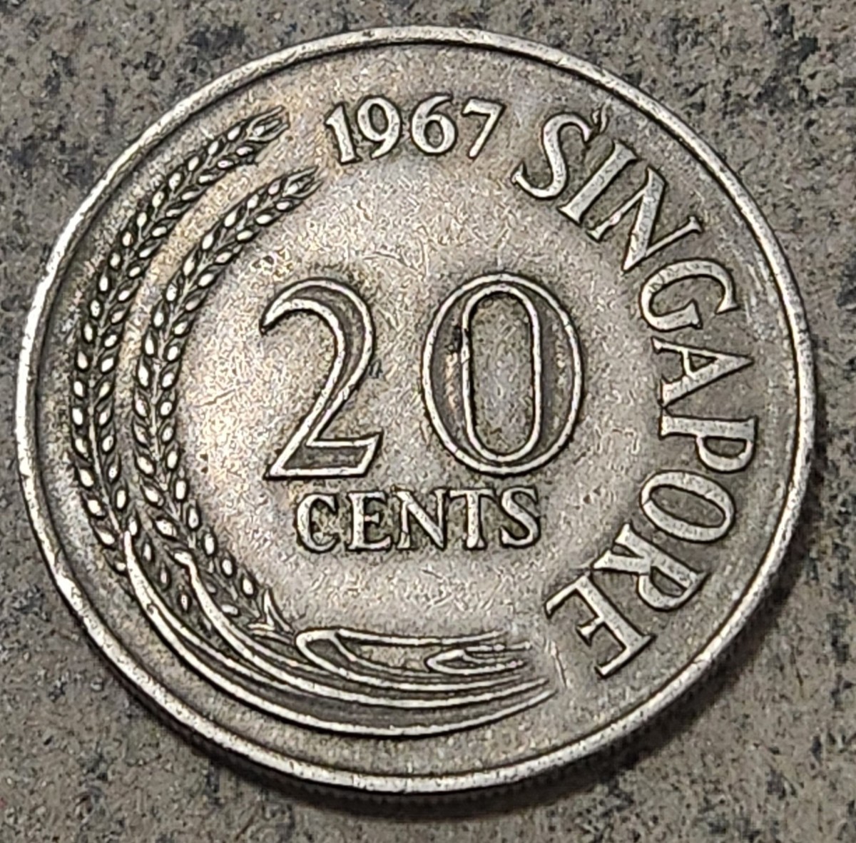 SINGAPORE 🇸🇬 TWENTY (20) CENTS COIN 1967 | eBay