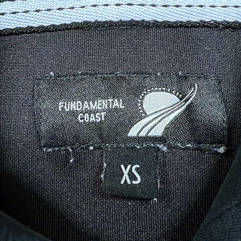 Fundamental Coast Hoodie Womens Extra Small Navy Blue Modal Blend Thumbholes - Image 4 of 4