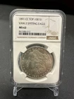 1891-CC Morgan Silver Dollar - VAM-3 Spitting Eagle - NGC MS62**FREE SHIPPING**
