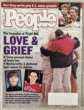 The tragedies of Flight 800 People Magazine August 5 1996 Label Box- Kerri Strug