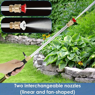 #ad Garden Hose High‑Pressure Washer Gun Dual Nozzle Design for Car and Patio Cleans $16.89