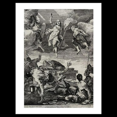 Lodovico Mattioli - Resurrection of Christ (1710) Art Card Print