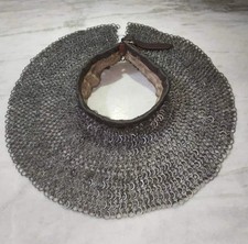 Stainless Steel Medieval Chainmail Gorget New Medieval Chainmail Collar Neck