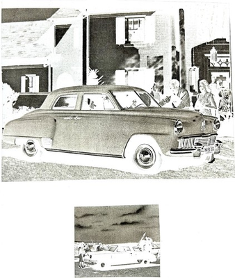 #ad Vintage Set of 2 1947 STUDEBAKER Champion and Commander Photo Negatives $15.00
