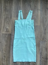 Bebe Aqua Bandage Bodycon Mini Dress Y2K Clubwear Size M