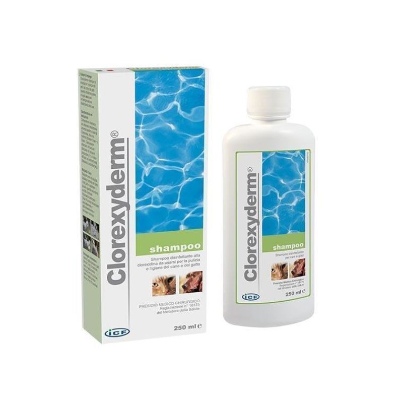 Icf Prodotti Veterinari - Icf Clorexyderm Shampoo Disinfettante Per Animale - 250Ml - Immagine 3