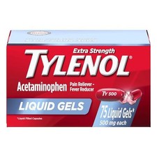 Tylenol Extra Strength Acetaminophen 500mg Liquid Gels 75 Count