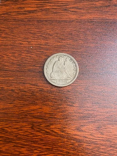 1855 Seated Liberty Quarter Arrows XF Raw - Lot #56