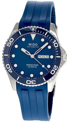 Mido Ocean Star 200 C Auto 42.5mm Blue Rubber Men's Watch M042.430.17.041.00