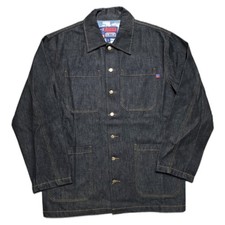 Giacca jeans Coogi Australia piumino sotto uomo XL vintage Y2K denim nero 