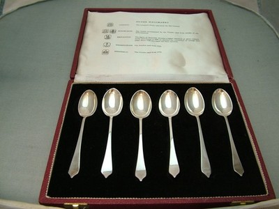 LÖFFELSET SILBER PUNZEN 1973. EDINBURGH, LOND, SHEFF, BIRM, BRITANNIA, TW & C
