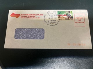 (2667) 18 5 2026 Australia State Rail Authority of NSW (postage paid) 1 1 23