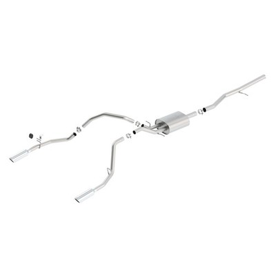 Borla 140540 ATAK Cat Back Exhaust Kit for 2014-19 Silverado Sierra 1500 5.3L V8