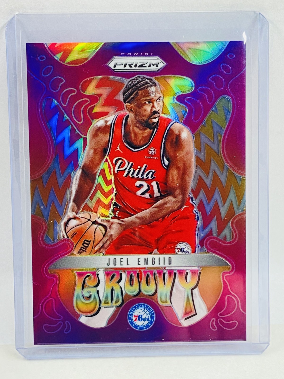 2024-25 Panini Prizm Joel Embiid Groovy Case Hit #16