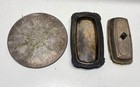 Vintage GAB Sweden Silver Plate Covered Butter Dish and Etched Tray 3pc Set — photo 3