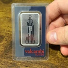 1 oz .999 Fine Silver Valcambi Skyline Silver Bar (New w/ Assay)