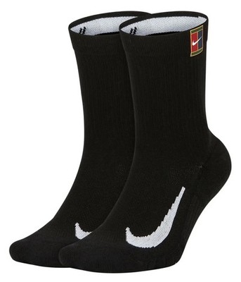 Nike Court Heritage Multiplier Max Crew Tennis Socks 2pcs SK0118-010 Men s 8-12
