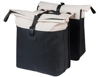 Doppelpacktasche Basil Vive Mik 2835L 14 X 30 X 38 Cm  Weiß/Schwarz