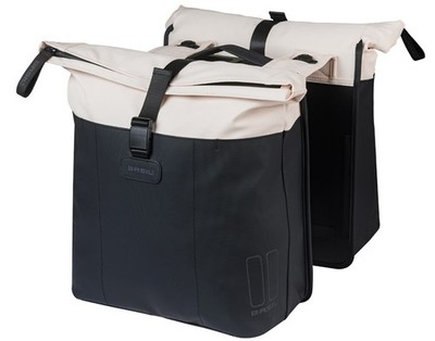 Doppelpacktasche Basil Vive MIK 2835L 14 x 30 x 38 cm  weiß/schwarz