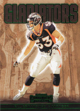 2022 Contenders Bill Romanowski #GLD-BRO Denver Broncos Gladiators Emerald NFL