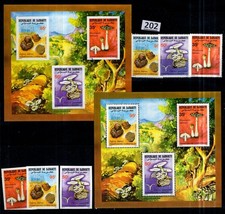 SL DJIBOUTI 1987 - MNH - PERF+IMPERF - MUSHROOMS - FLORA