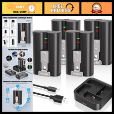 4-Pack 7200mAh Rechargeable Battery for Ring Doorbell  Camera, Fast 4-Slot Char