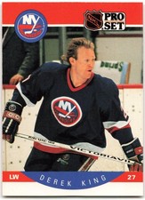 1990-91 Pro Set #185 Derek King New York Islanders