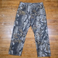 Wrangler Realtree Hardwoods Camo Pants 38x30 USA Hunting Double Knees