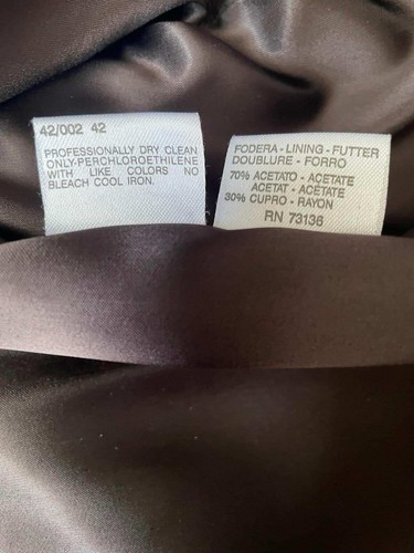 Vintage Max Mara Angora Blend Brown Coat Single Breast Pockets Size US 8/M Mint - Picture 4 of 11