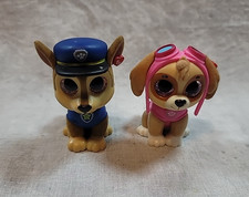 Paw Patrol TY Beanie Boos Figures Skye Chase Flocked Felt 2017 Spinmaster Lot