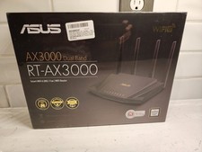 ASUS RT-AX3000 V2 Dual Band Wi-Fi 6 Router Up To 2.5x Faster NIB Factory Sealed