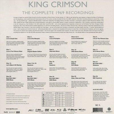 KING CRIMSON - THE COMPLETE 1969 RECORDINGS (26 CD) NEW CD