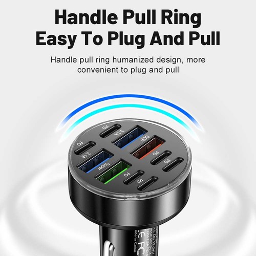 Adaptateur Secteur PD 10 Ports pour Voiture Charge Plusieurs Appareils Efficacem - Photo 12 sur 12