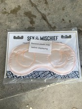 Satin Blindfold Sex and Mischief Sensory Deprivation Play PEACHES AND CREAM