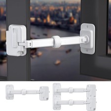 CMINGJ 3 Pack Child Proof Window Restrictor Baby Safety Lock Adjustable Safety T