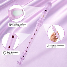 Soprano Recorder 8-Hole Instrument for Beginners Kids Students, German Style ...