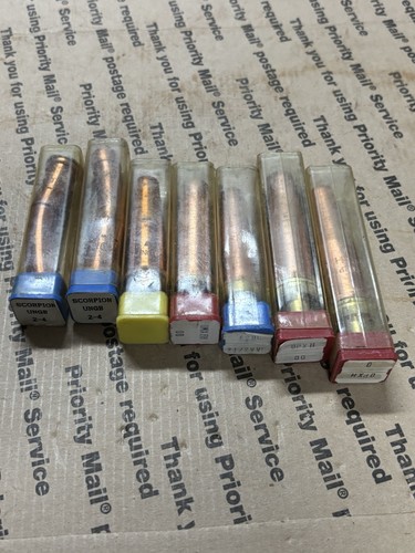 (7) Vintage Harris? MISC.  NOS  Propane Hand Cutting Torch Tip scrap cutting