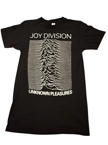 T-shirt Unknown Pleasures Noir Graphique Groupe Rock - Taille L - 100% Coton - Occasion