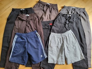 Herren Hosen Paket 10 Hosen Jogginghose Jeans Levis Hugo Bershka Adidas Gr. L