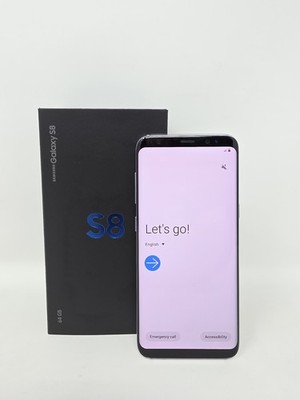 Samsung Galaxy S8 64GB Orchid Gray AT&T Cell Phone Mobile Device in Box
